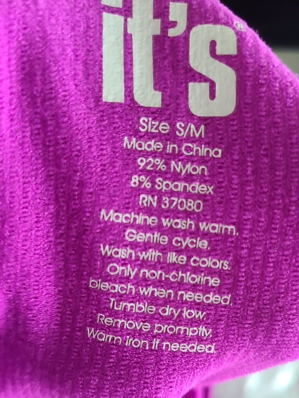 Women’s Ribbed Tank Top - Magenta - Picture 4 of 4